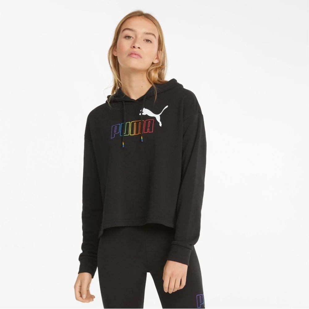 Puma Cropped Hoodie size L